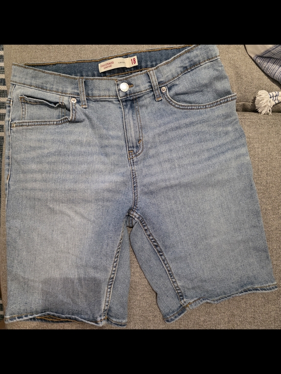 Levi's Other - Levi's Light Blue High-Rise Denim Shorts Boys Size 18